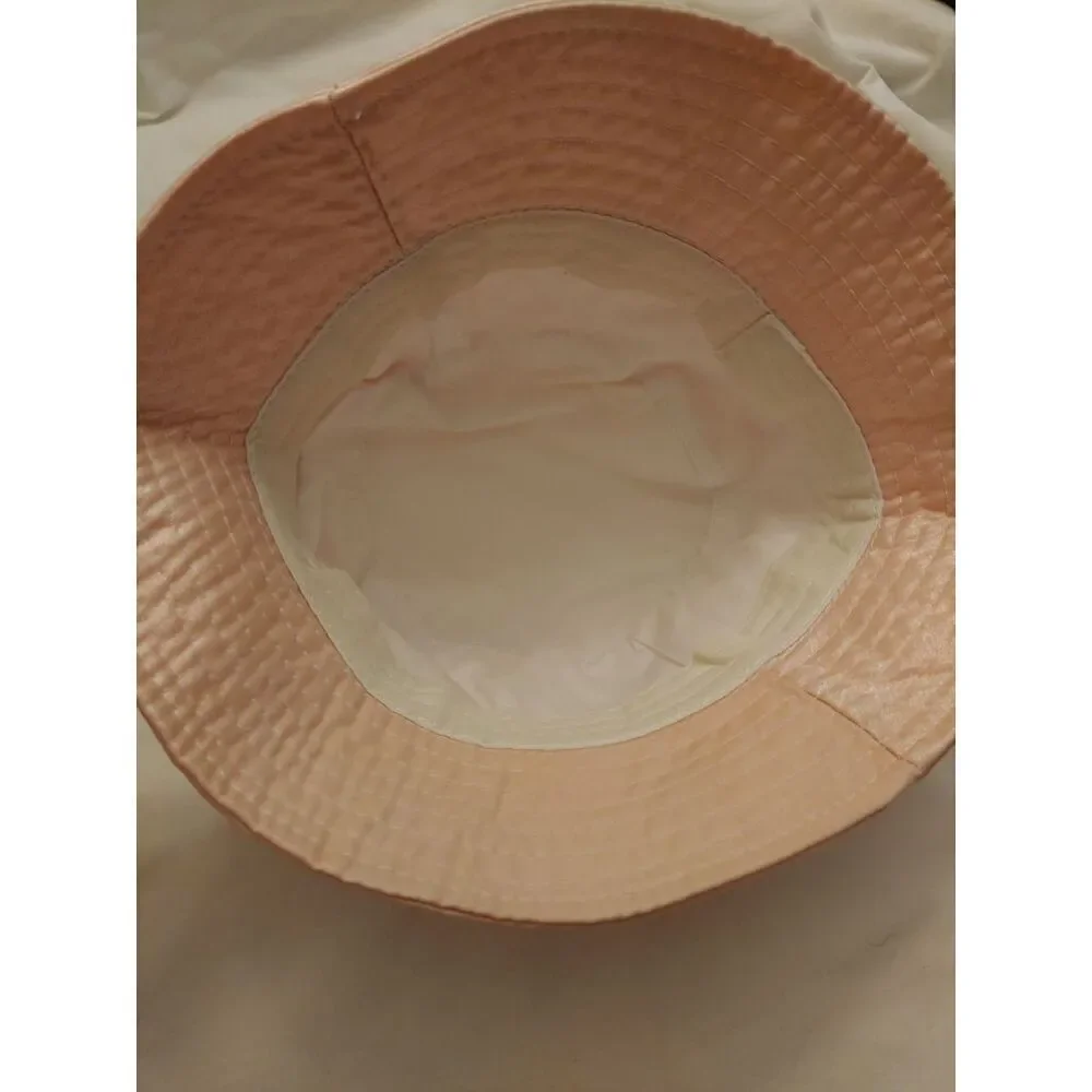 Girls Pink Frosted Bucket Hat.